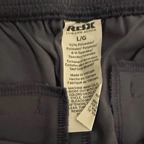 RBX Charcoal Activewear Pants - Picture 2 of 11